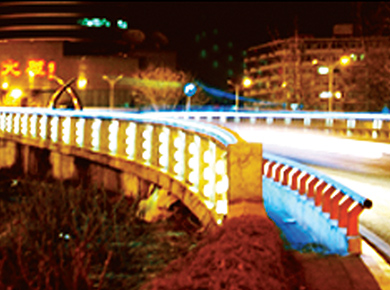 北京六里桥LED七色管照明工程