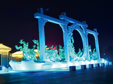 西安大明宫雕塑群泛光照明工程