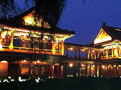 北京龙潭湖净雅酒店夜景照明工程